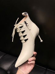 Load image into Gallery viewer, Women&#39;s leather ankle boots
