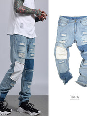 Load image into Gallery viewer, Old School Style Patches jeans
