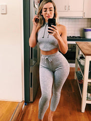 Load image into Gallery viewer, Sleeveless Crop Top &amp; Pants
