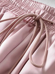 Load image into Gallery viewer, loose casual lace-up pants
