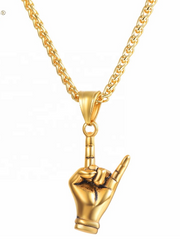 Load image into Gallery viewer, Rock &amp; Roll Sign Necklace
