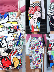 Load image into Gallery viewer, Cartoon Printed Skirts
