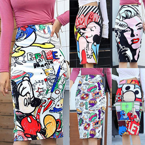 Cartoon Printed Skirts