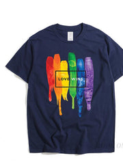 Load image into Gallery viewer, Pride LGBT Rainbow Cotton T Shirts - vendach
