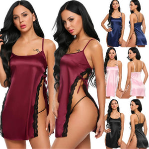 Silky Nightgown Lingerie Set