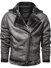 Load image into Gallery viewer, Velvet Lapel Leather-like Jacket
