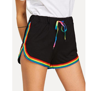 Rainbow Outline Booty Shorts