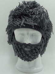 Load image into Gallery viewer, Wool Knit Beard &amp; Hair Hat/Mask
