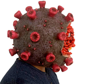 Halloween virus latex mask