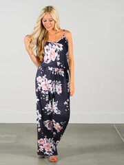 Load image into Gallery viewer, Comfy Floral Jumpsuit
