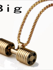 Load image into Gallery viewer, Dumbbell Pendant Fitness Necklace - vendach
