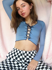 Load image into Gallery viewer, Front Lace-up Shirts
