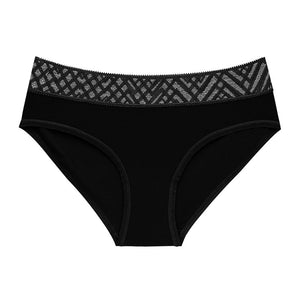 Medium  waist underwear with lace trim