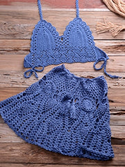 Load image into Gallery viewer, Crocheted Halter Top and Skirt Set
