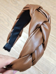 Load image into Gallery viewer, European and American Leather Twist Braid Headband
