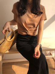 Load image into Gallery viewer, Front Knot T-shirts
