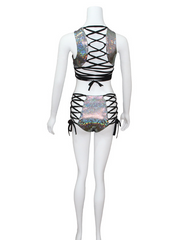 Load image into Gallery viewer, Festival Tank Top &amp; High Waist Shorts
