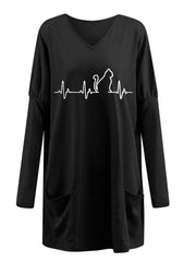 Load image into Gallery viewer, V-neck Sweatshirt Loose Tops
