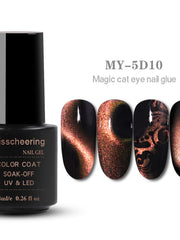 Load image into Gallery viewer, Two-Color Cats-Eye Gel Polish
