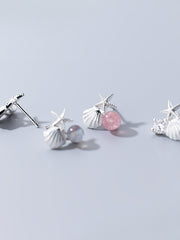 Load image into Gallery viewer,  Starfish &amp; Shell Earrings
