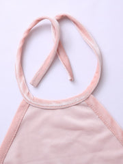 Load image into Gallery viewer, Rose Embroidered Velvet Halter Top and Shorts Set
