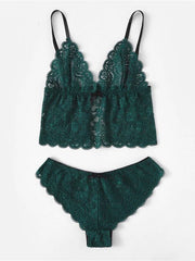 Load image into Gallery viewer, Floral Lace Lingerie Set
