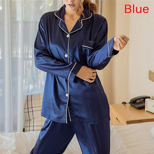 Silky Satin Pajamas Set