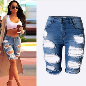 High Waist Jeans Shorts