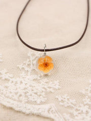 Load image into Gallery viewer, Handmade Resin Floral Pendant Necklace
