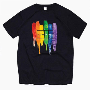 Pride LGBT Rainbow Cotton T Shirts - vendach