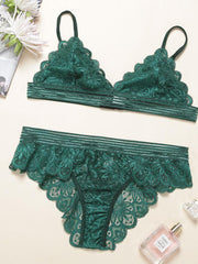 Load image into Gallery viewer, Lace Bra and Panties Lingerie Set
