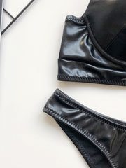 Load image into Gallery viewer, Faux Leather Bikini
