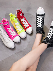 Load image into Gallery viewer, High-top Women Canvas Style Shoes
