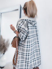 Load image into Gallery viewer, Plaid  Coat
