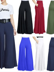 Load image into Gallery viewer, Loose Stretch High Waist Wide Leg  Pants
