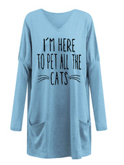 Load image into Gallery viewer, V-neck Sweatshirt Loose Tops
