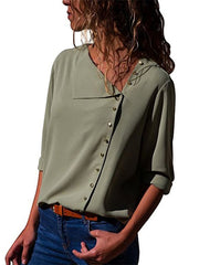 Load image into Gallery viewer, Chiffon Long Sleeve Blouse
