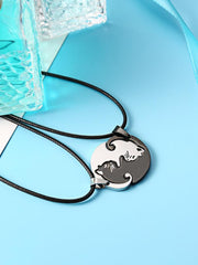 Load image into Gallery viewer, Couples Necklaces Ying-Yang Cats
