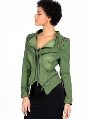 Load image into Gallery viewer, Denim Flare Collared Jacket
