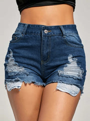 Load image into Gallery viewer, Blue Denim Jean Shorts
