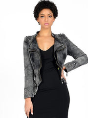 Load image into Gallery viewer, Denim Flare Collared Jacket
