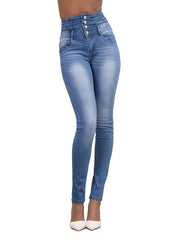 Load image into Gallery viewer, High Waist Jeans - vendach
