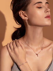 Load image into Gallery viewer, Key of Love Necklace &amp; Bracelet Set
