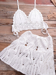 Load image into Gallery viewer, Crocheted Halter Top and Skirt Set
