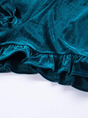 Load image into Gallery viewer, Velvet Ruffled High Waist Shorts
