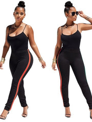 Load image into Gallery viewer, Two Piece Tracksuit w/ Spaghetti Strap Tank Top
