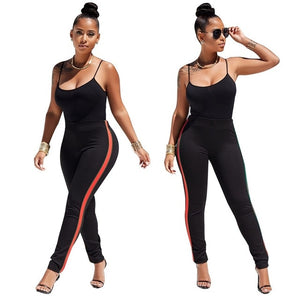 Two Piece Tracksuit w/ Spaghetti Strap Tank Top