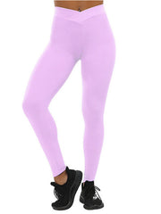 Load image into Gallery viewer, solid color V waist  leggings
