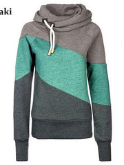 Load image into Gallery viewer, Women&#39;s Color Block Pullover Hoodies
