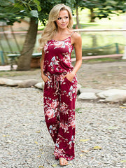 Load image into Gallery viewer, Comfy Floral Jumpsuit
